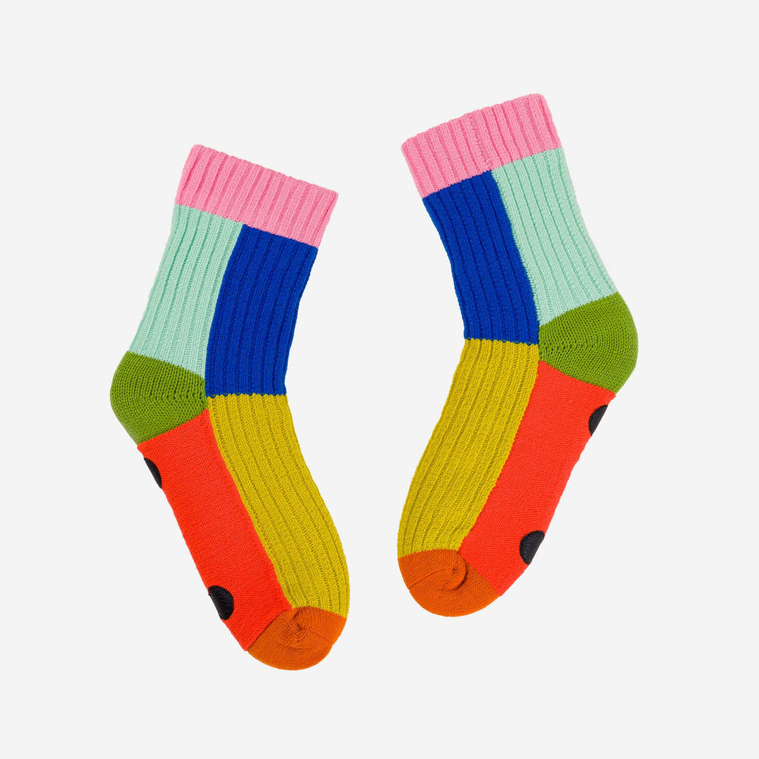 Kaleidoscope Knit House Socks VR534