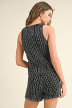 Load image into Gallery viewer, T3371ST DYE AND WASH CABLE KNITTED TOP