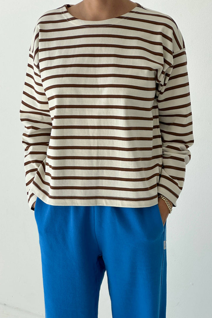Navy Stripe Sailor Top Le Bon Shoppe LB19
