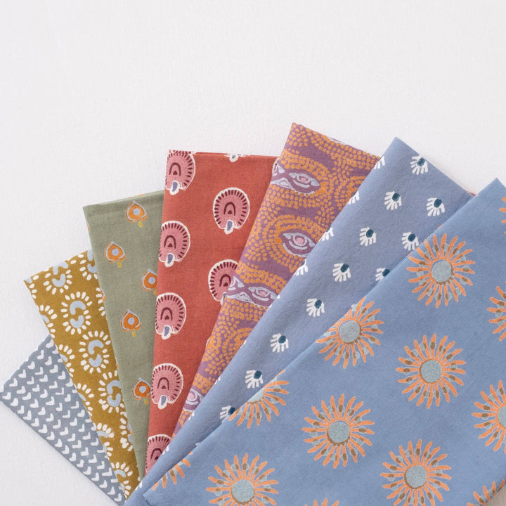 Aja Cloud Block Printed Napkins - set of 4 GM19
