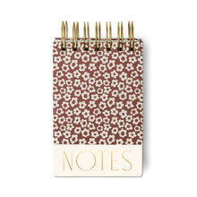 Load image into Gallery viewer, Chunky Notepad - Burgundy Groovy Floral