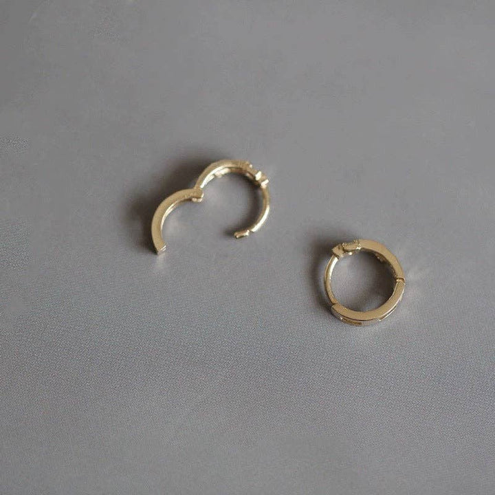 Dainty Tiny Huggie Hoop Earrings in 925 Sterling Silver