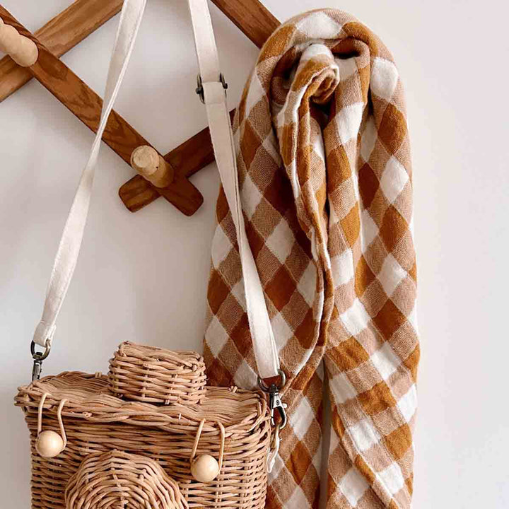 BIANCA SWADDLE VICHY CARAMEL