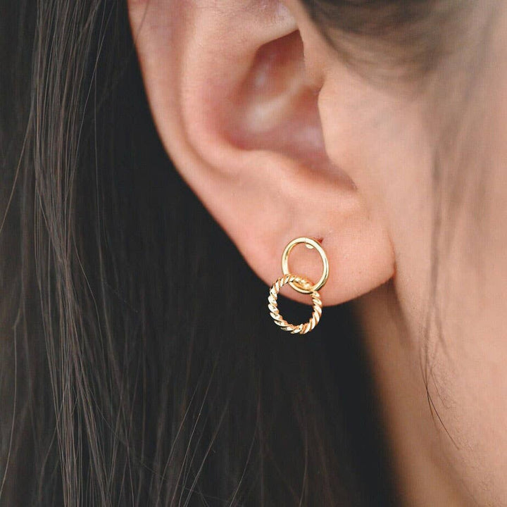 Gold Infinity Studs KT922