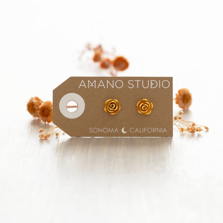 Rose Stud Earrings 25RSE