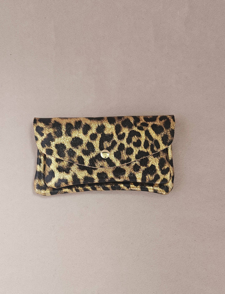 Kangaroo double pocket leather wallet Sky RM37