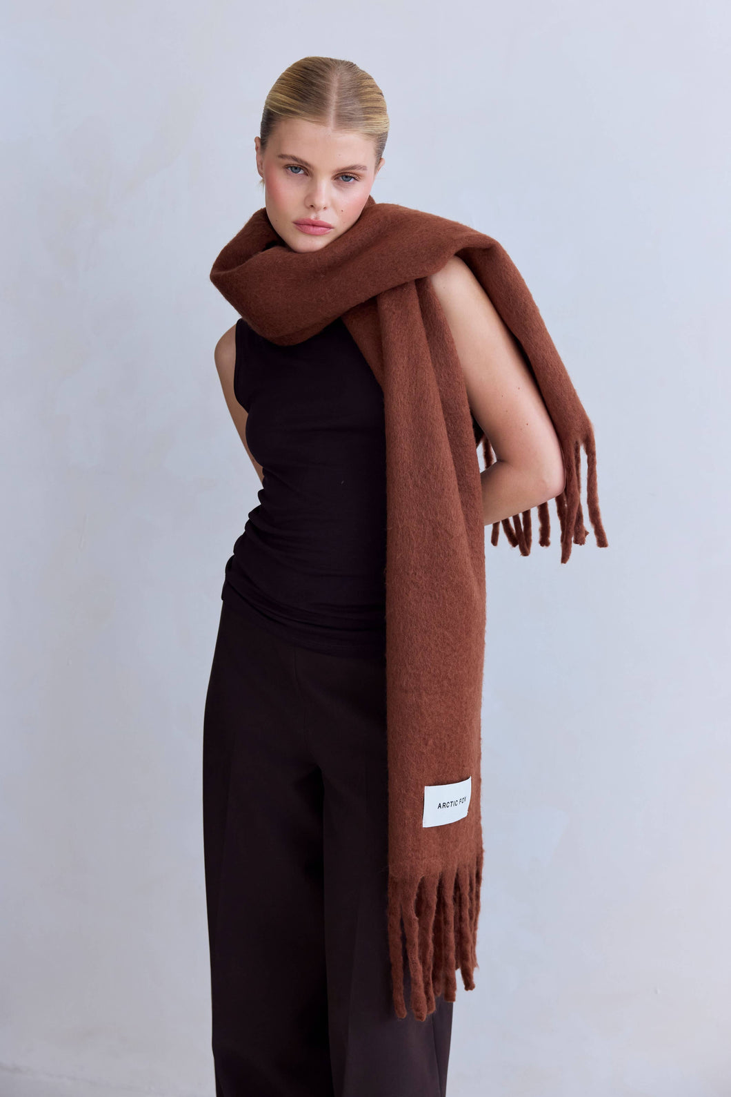The Stockholm Scarf - 100% Recycled - Sepia