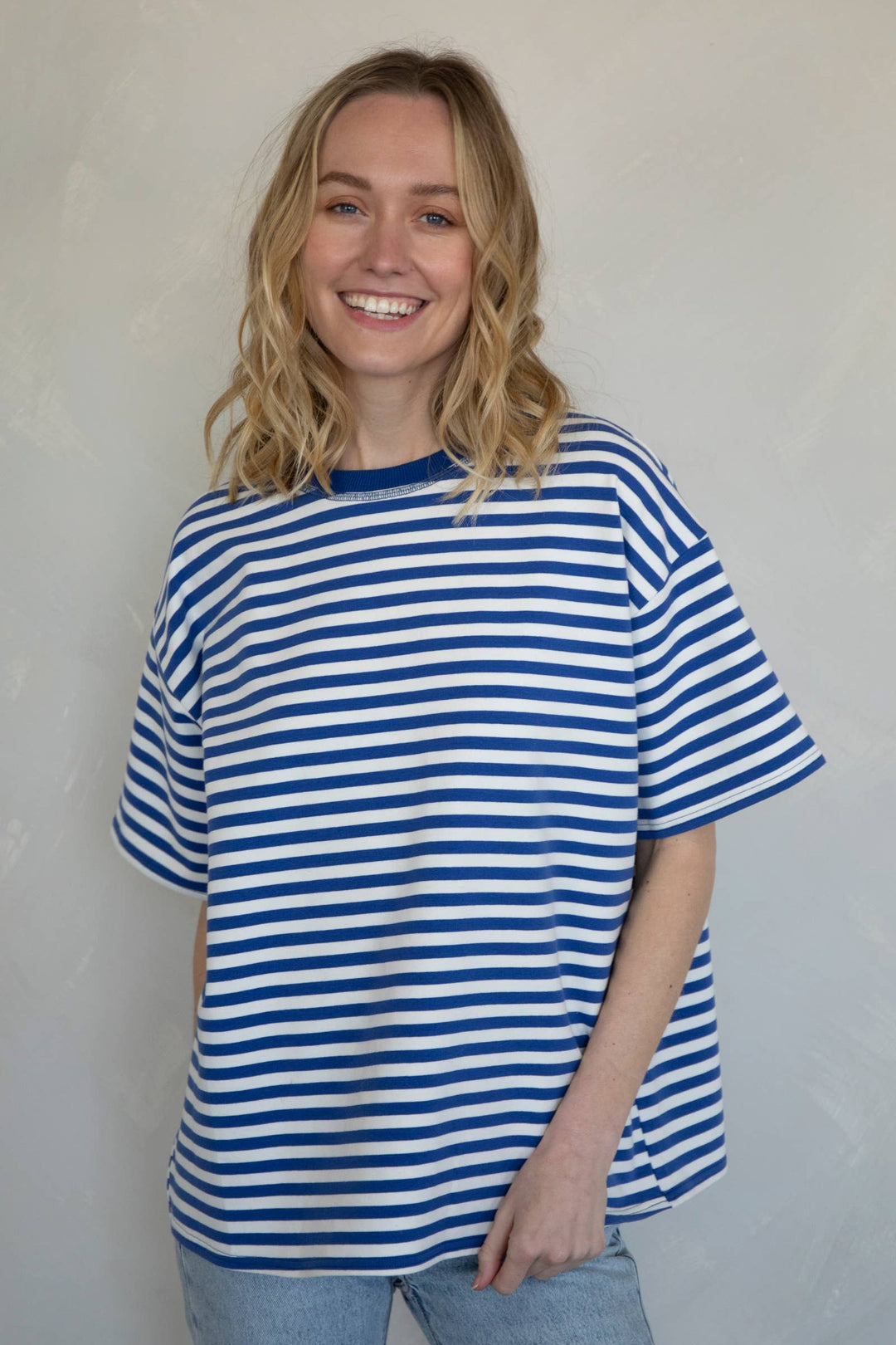Cassandra Striped Tee TBS45