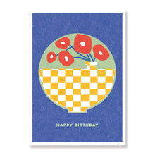 Load image into Gallery viewer, Round Vase - Modern Floral Birthday Card