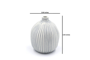1415W26 Handcrafted Porcelain Bud Vase