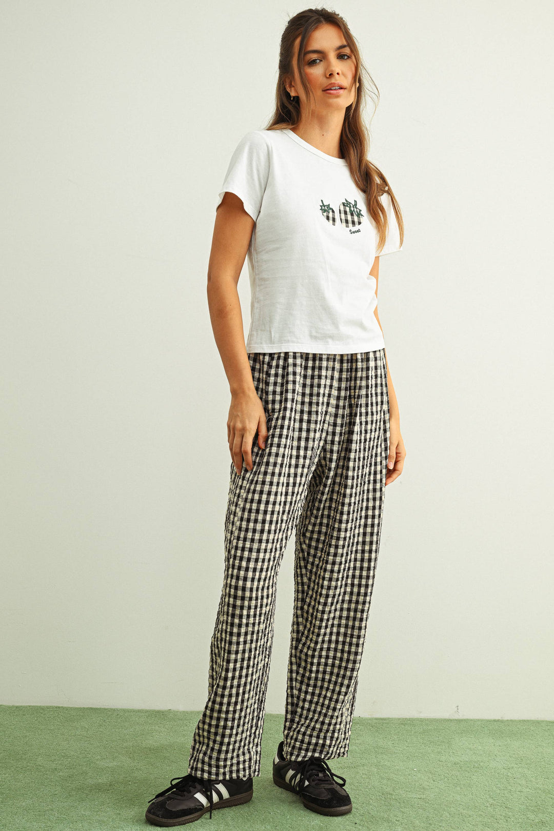 GINGHAM PANTS MM861