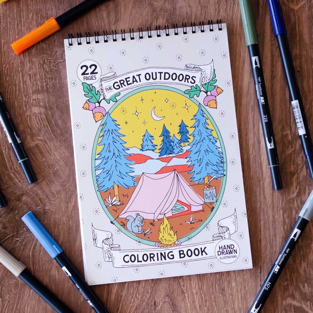 Outdoor Adventure Premium Coloring Book AT22