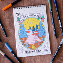 Load image into Gallery viewer, Outdoor Adventure Premium Coloring Book AT22