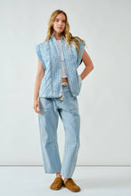 Load image into Gallery viewer, AA2816 MARIANA OVERSIZED QUILTED DENIM VEST
