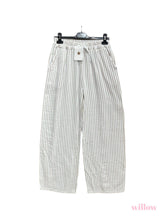 Load image into Gallery viewer, Striped cotton gauze pants