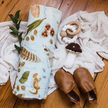 Load image into Gallery viewer, Flora &amp; Fauna Baby Swaddle CT22