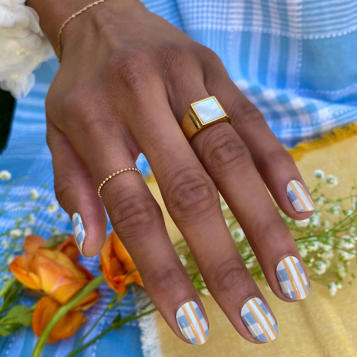 The Gingham Grove Nail Wrap Kit