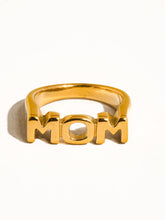 Load image into Gallery viewer, Angel 18K Gold Non-Tarnish Mom Ring FLA02