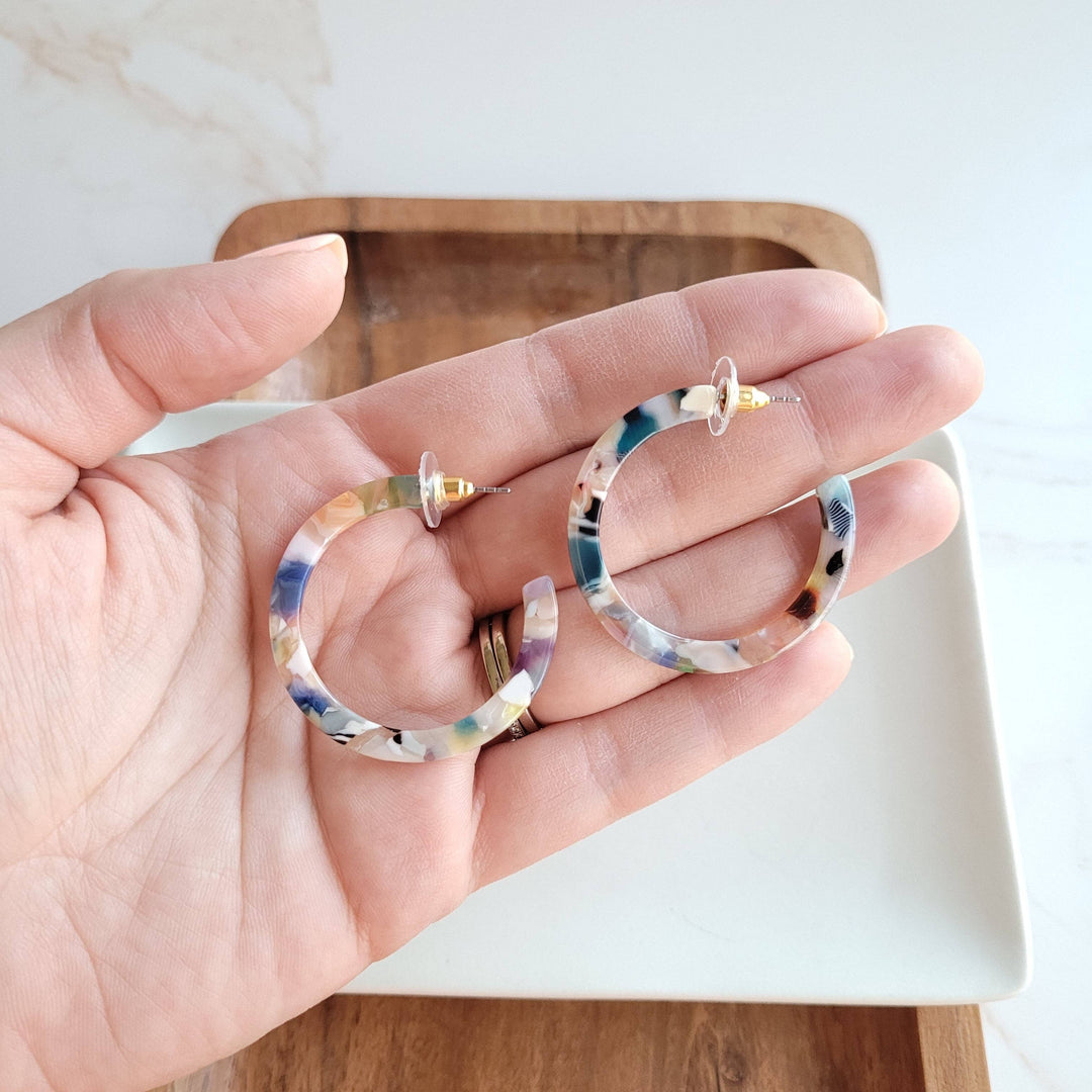 Camy Hoops - Multicolor // Jewelry, Earrings, Gift SS53