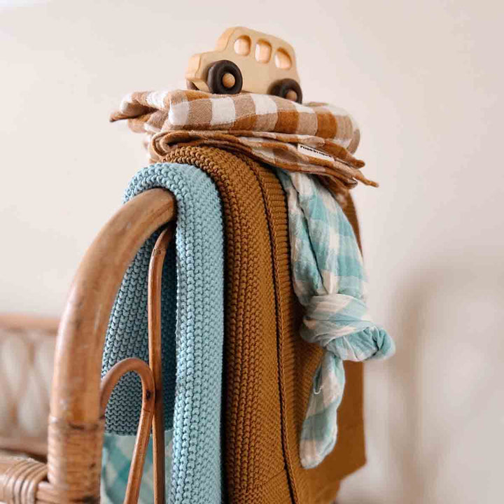 BIANCA SWADDLE VICHY CARAMEL