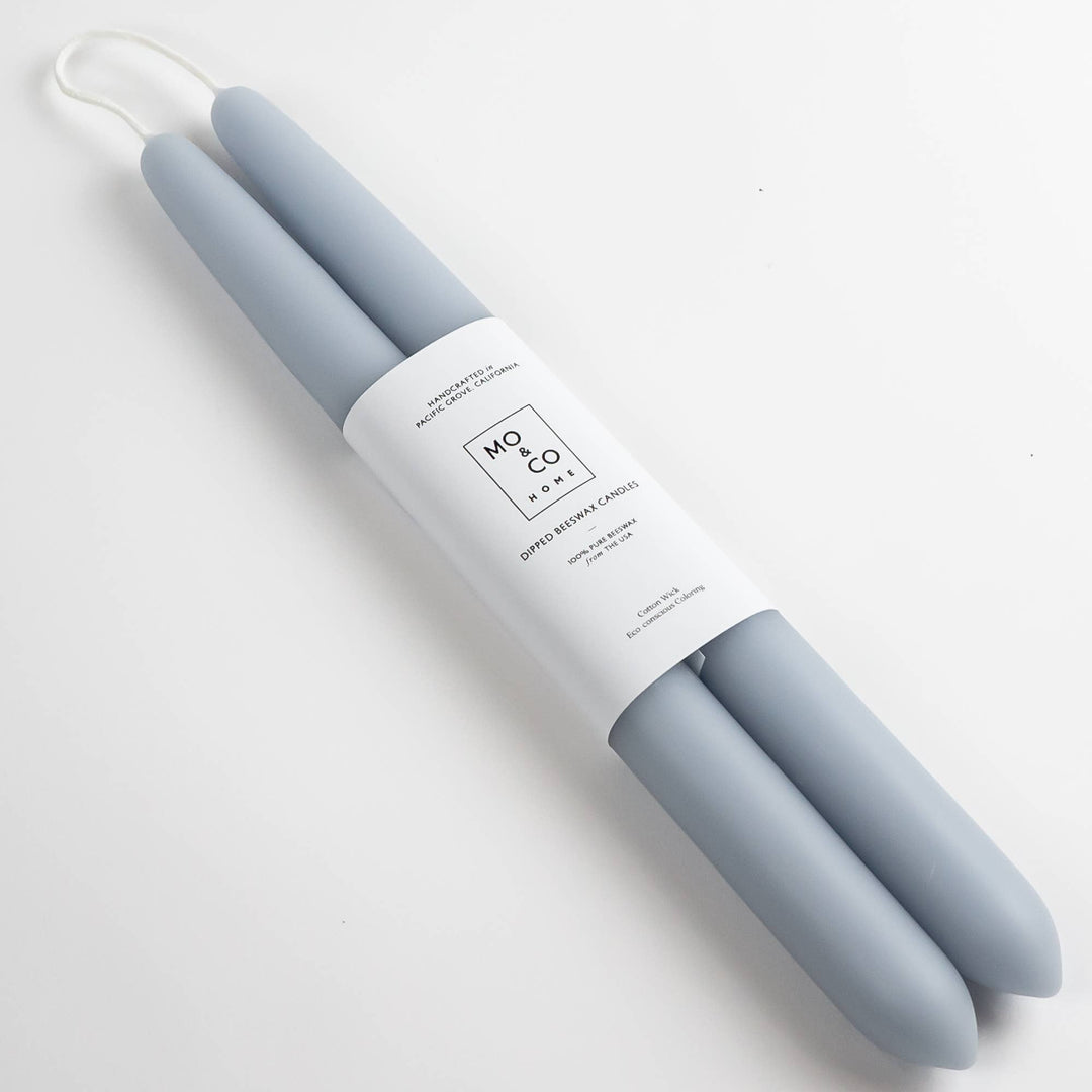 Bluebell | Dipped Beeswax Taper Candles | All Natural