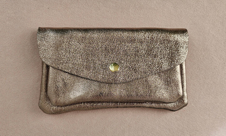 Kangaroo double pocket leather wallet Sky RM37