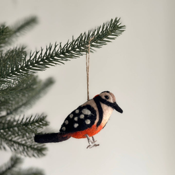 Felt Bird Ornaments - A Set: Canary GN15