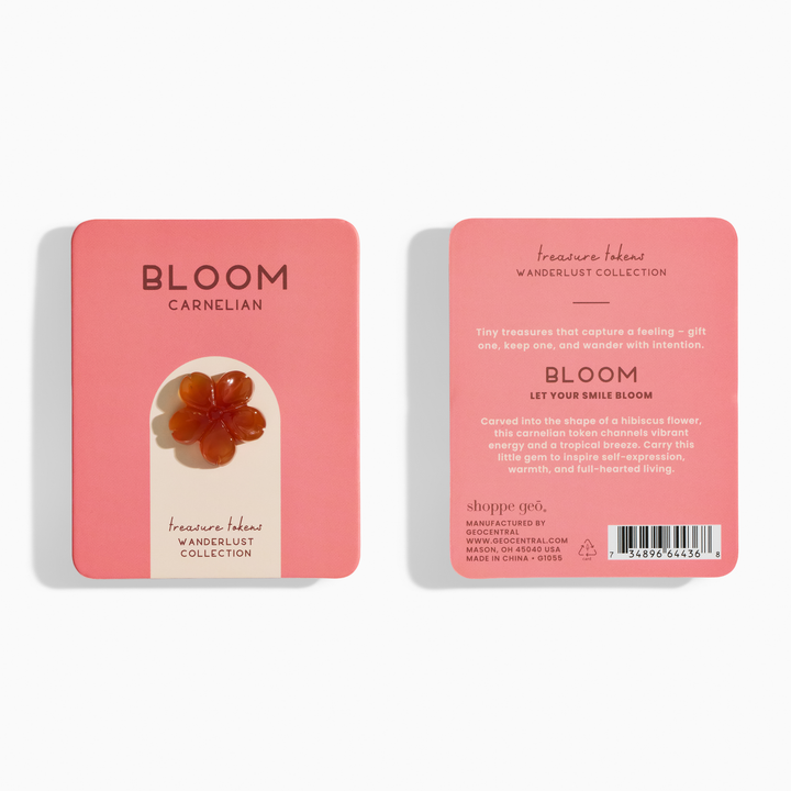 Carnelian Crystal Hibiscus | Treasure Tokens: Bloom