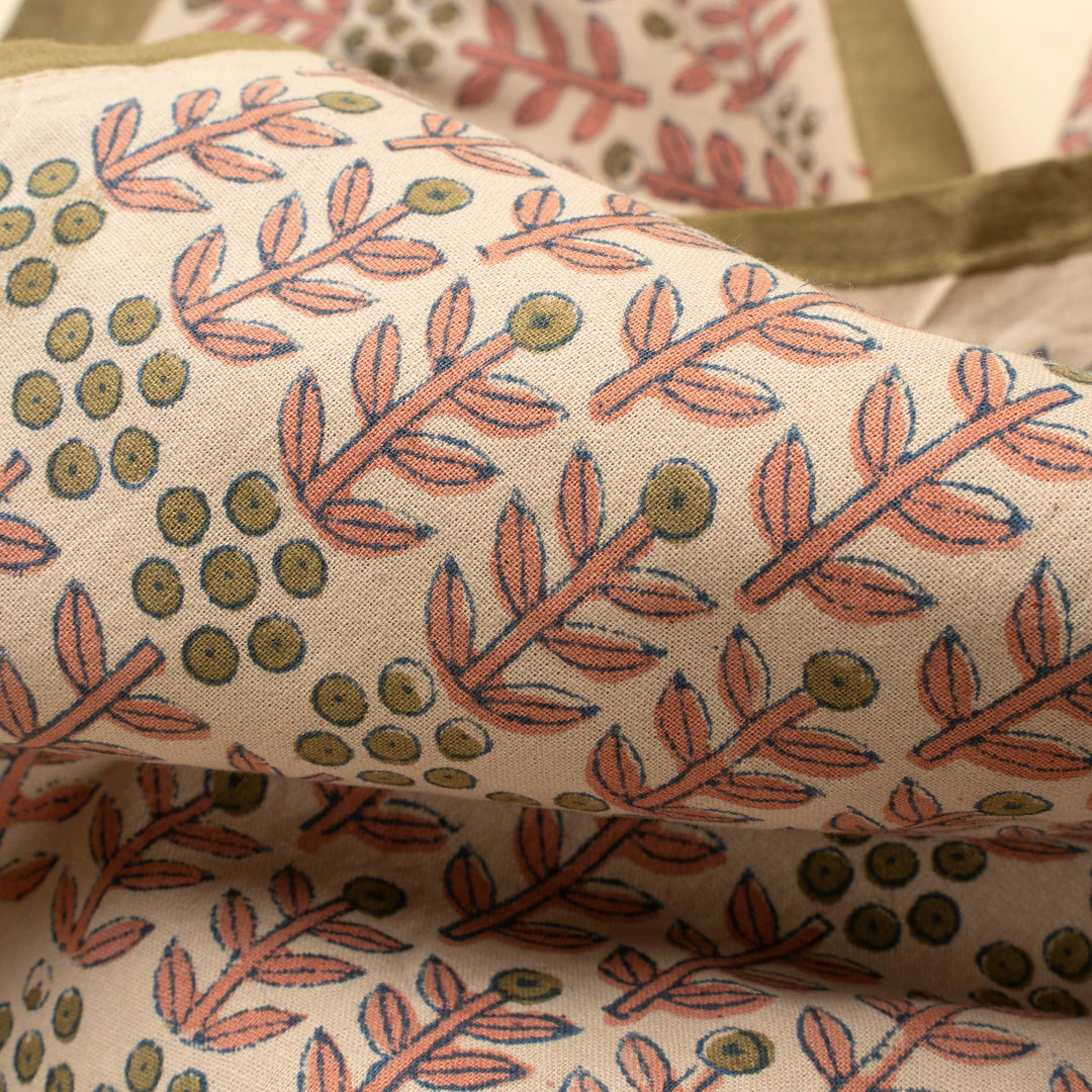 Floria Block Print Tablecloth DB325