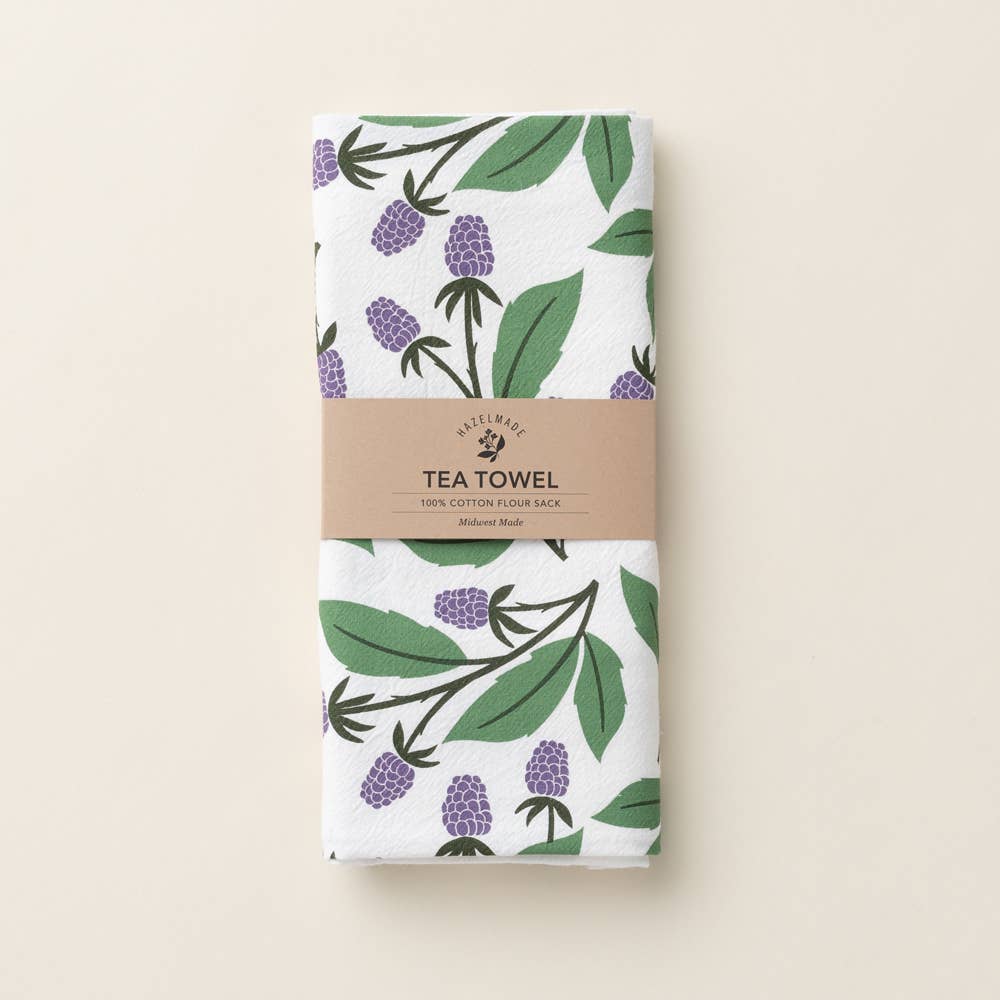 Blackberries Tea Towel / Kitchen Decor / USA Made HM101