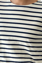 Load image into Gallery viewer, Navy Stripe Sailor Top Le Bon Shoppe LB19