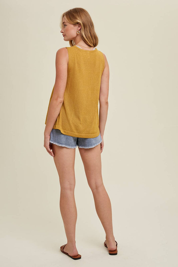 CASUAL KNIT TANK TOP / WL672