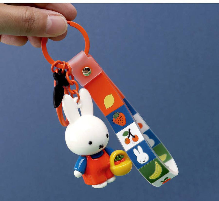 Miffy Figure Keyring &amp; Charm – Pastel &amp; Fruits Random