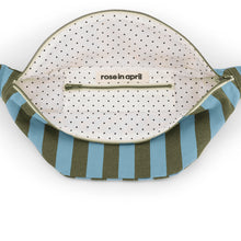 Load image into Gallery viewer, WOMEN BUM BAG STRIPES OLIVE / BLUE
