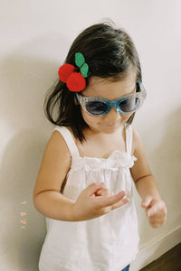 Kids' Cherry Pom Pom Hair Clip