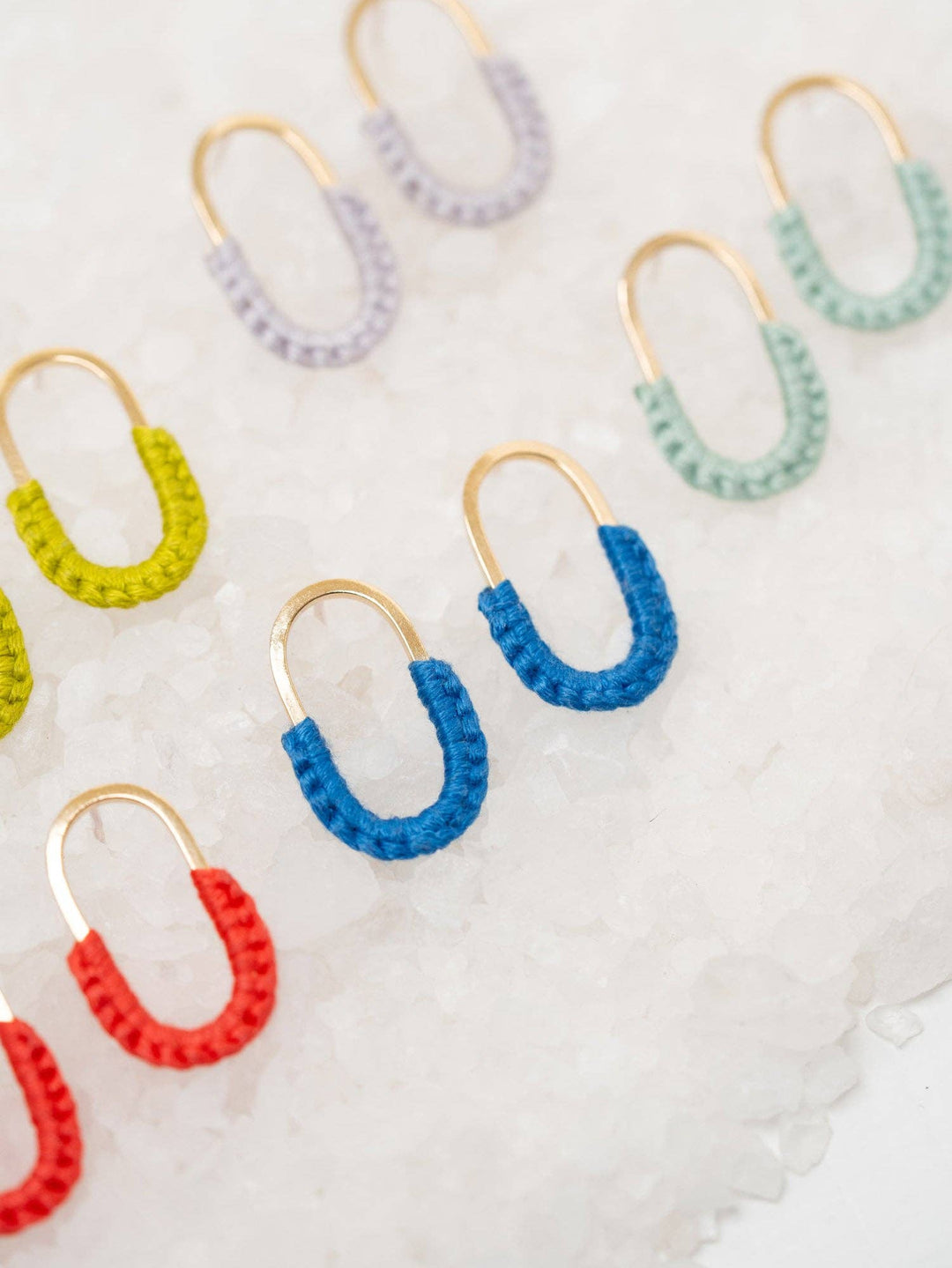 Mini Macramé Link Earrings 22W