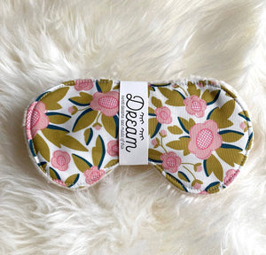 Sleep Mask / Sweet Dreams Sleep Mask / Garden Floral