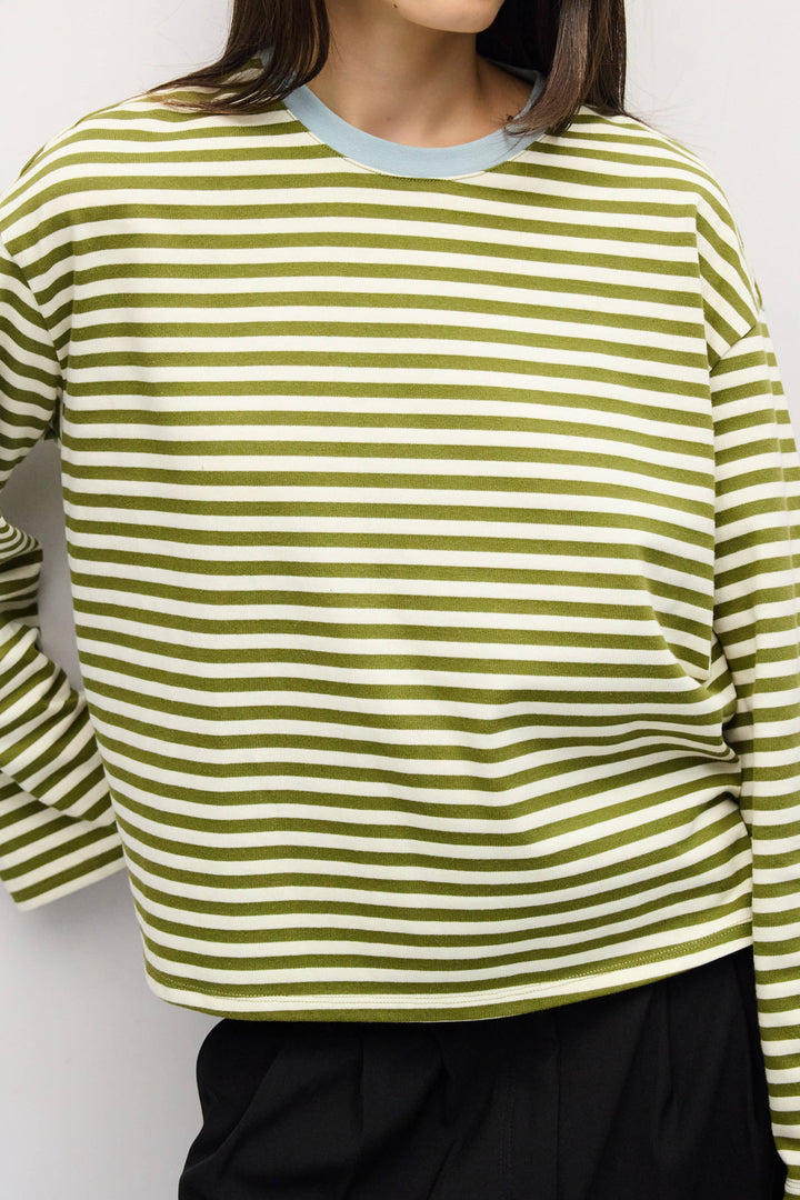 The Jessie Top | Striped Long Sleeve T-Shirt A674
