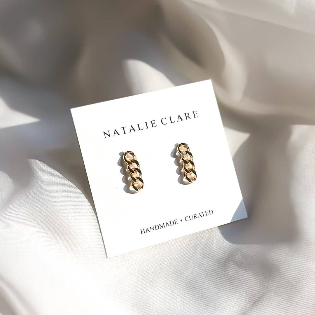 Gold Chain Studs NC74