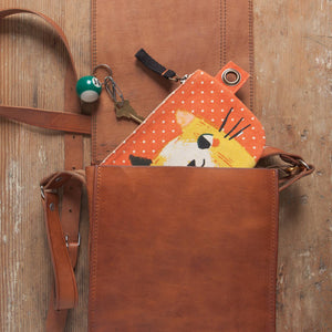 Danica Studio Meow Meow Cats Small Cotton Zipper Pouch