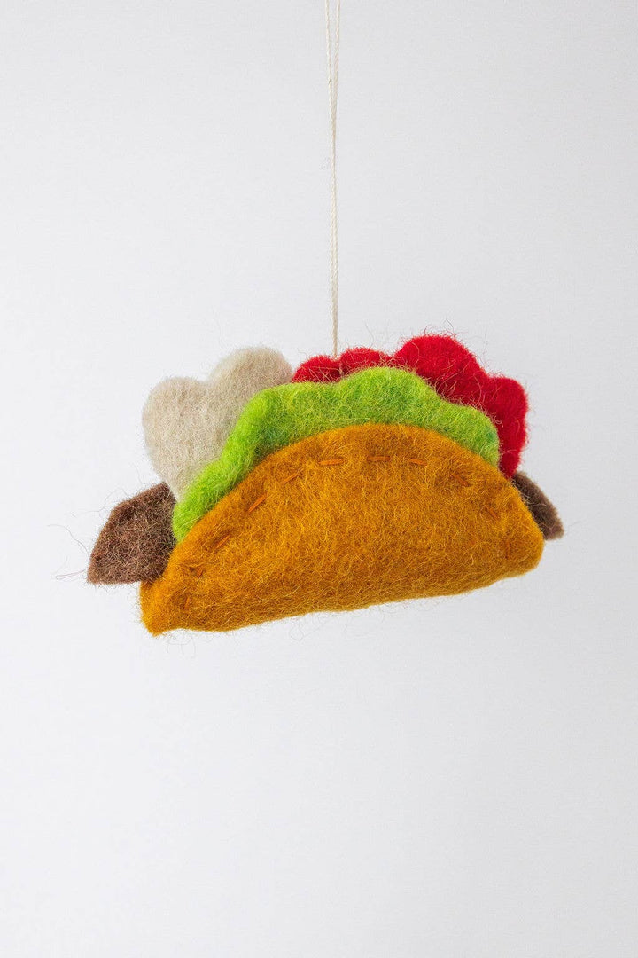 Handmade Taco Felt Ornament NV24