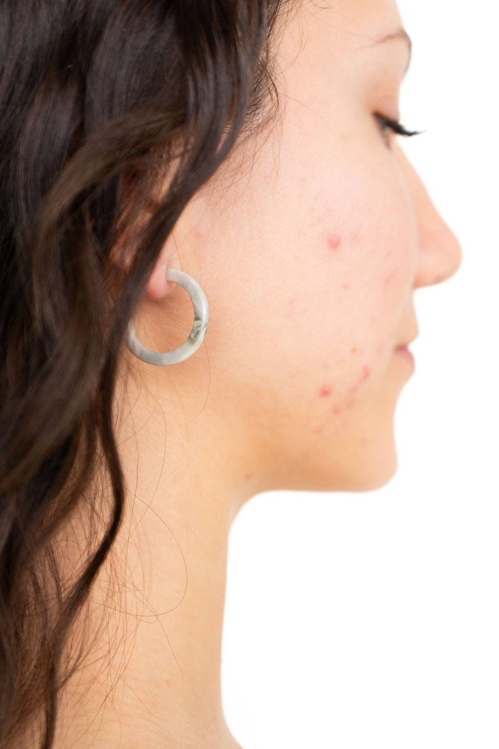 Cam Mini Hoops - Sage // Jewelry, Earrings, Fall SS89