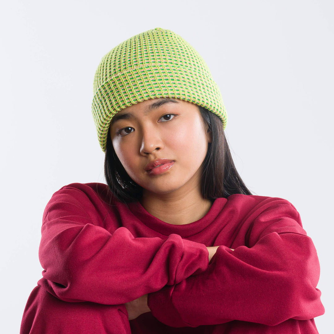 Simple Grid Knit Beanie VR826