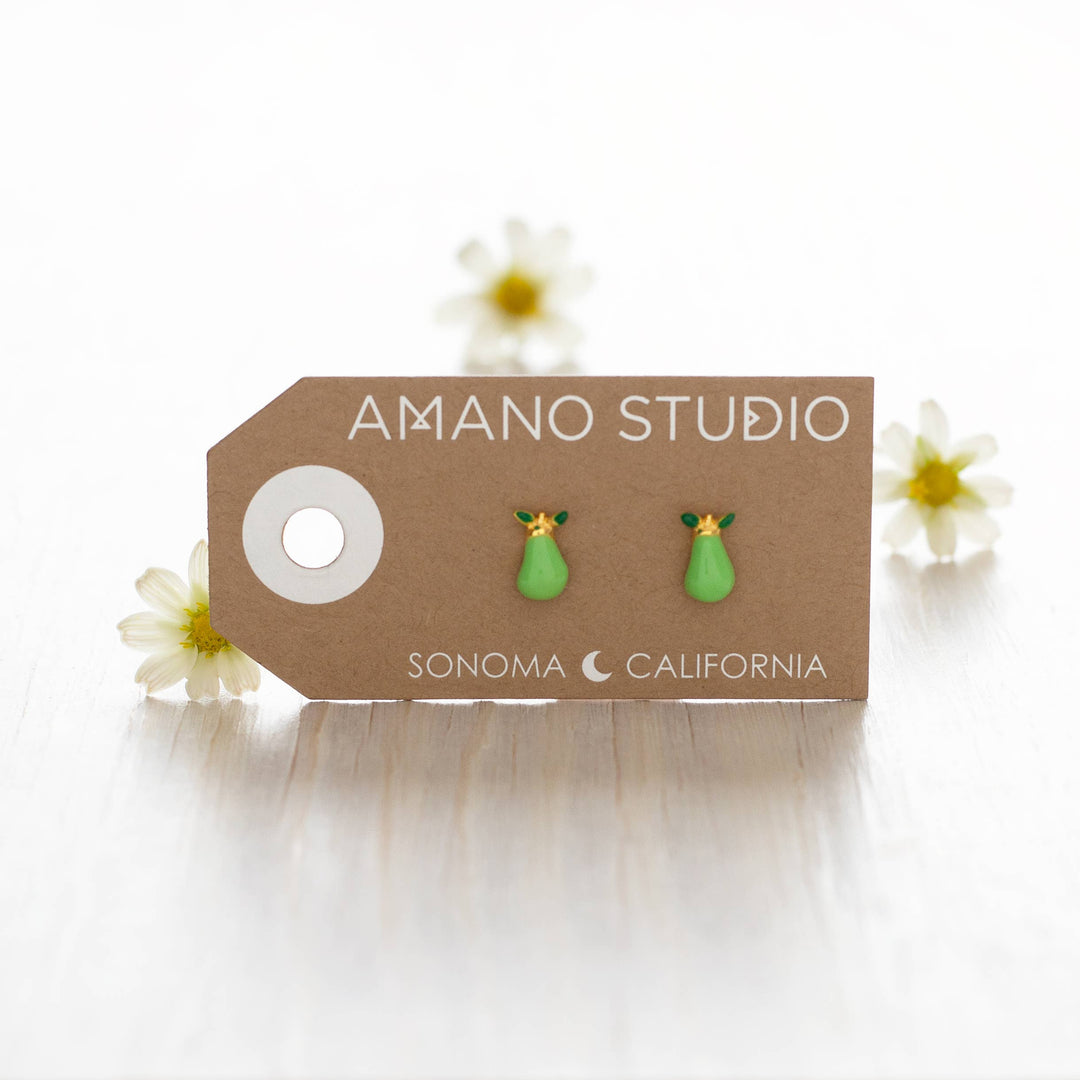 Pear Stud Earrings AS03