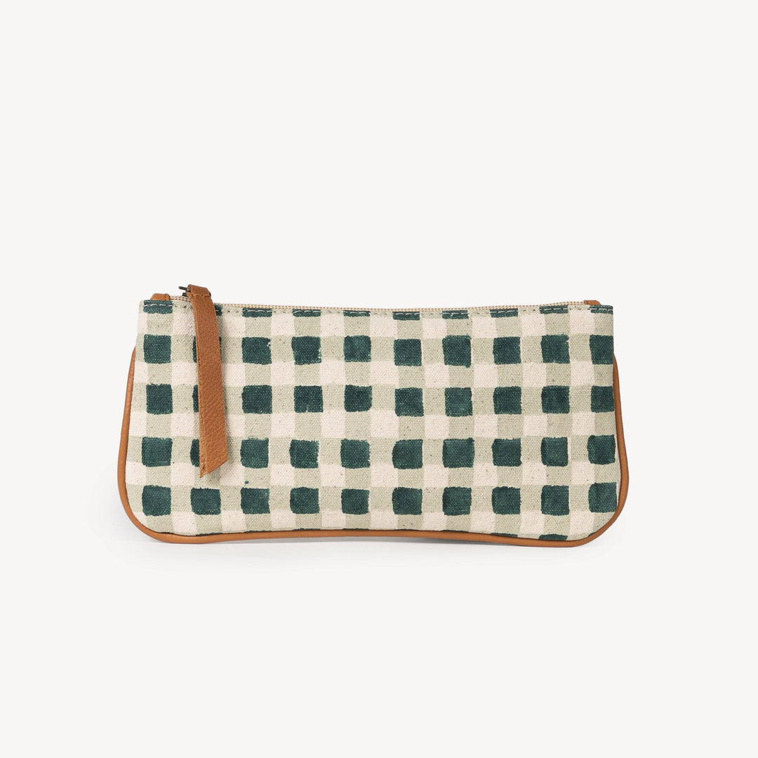 Pencil Pouch - Evergreen Gingham joyn17