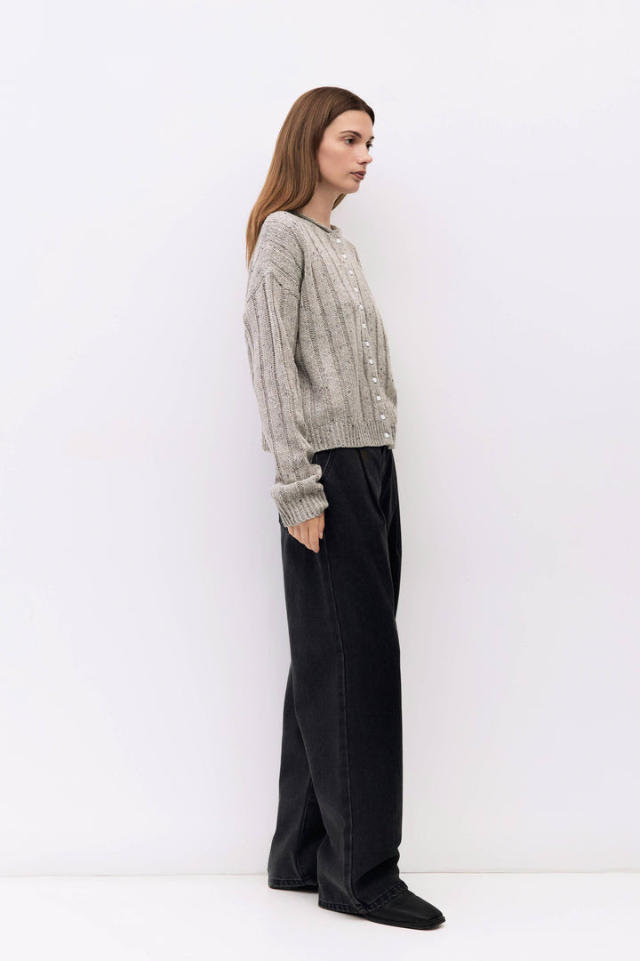 The Theodora Cardigan | Chunky Ribbed Cardigan MF732