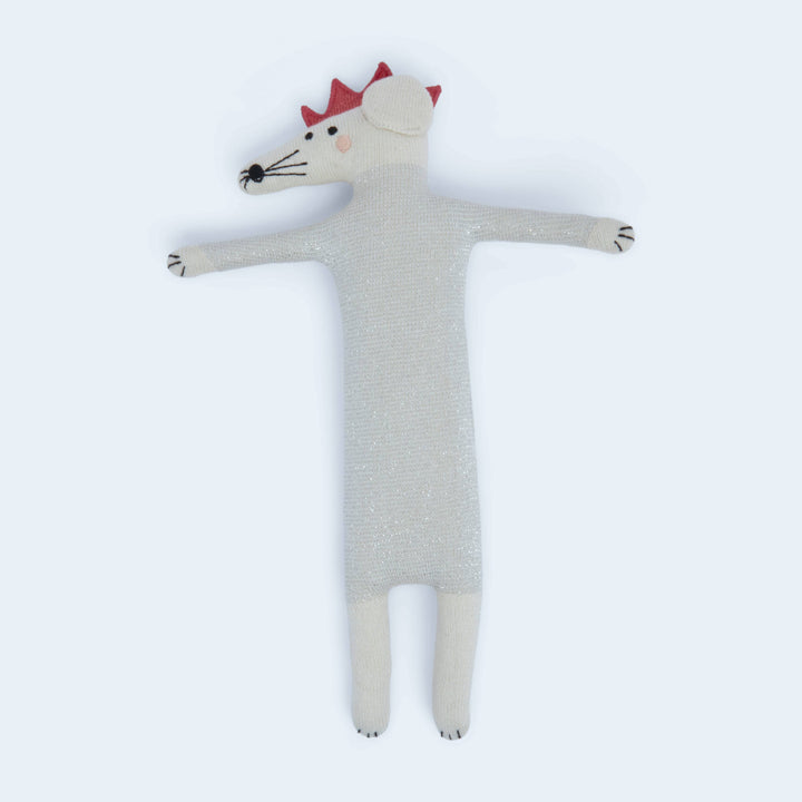Cotton Knit Stuffed Animal Soft Toy - Party Mouse SH22