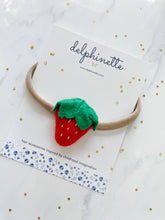 Load image into Gallery viewer, Strawberry Baby Headband