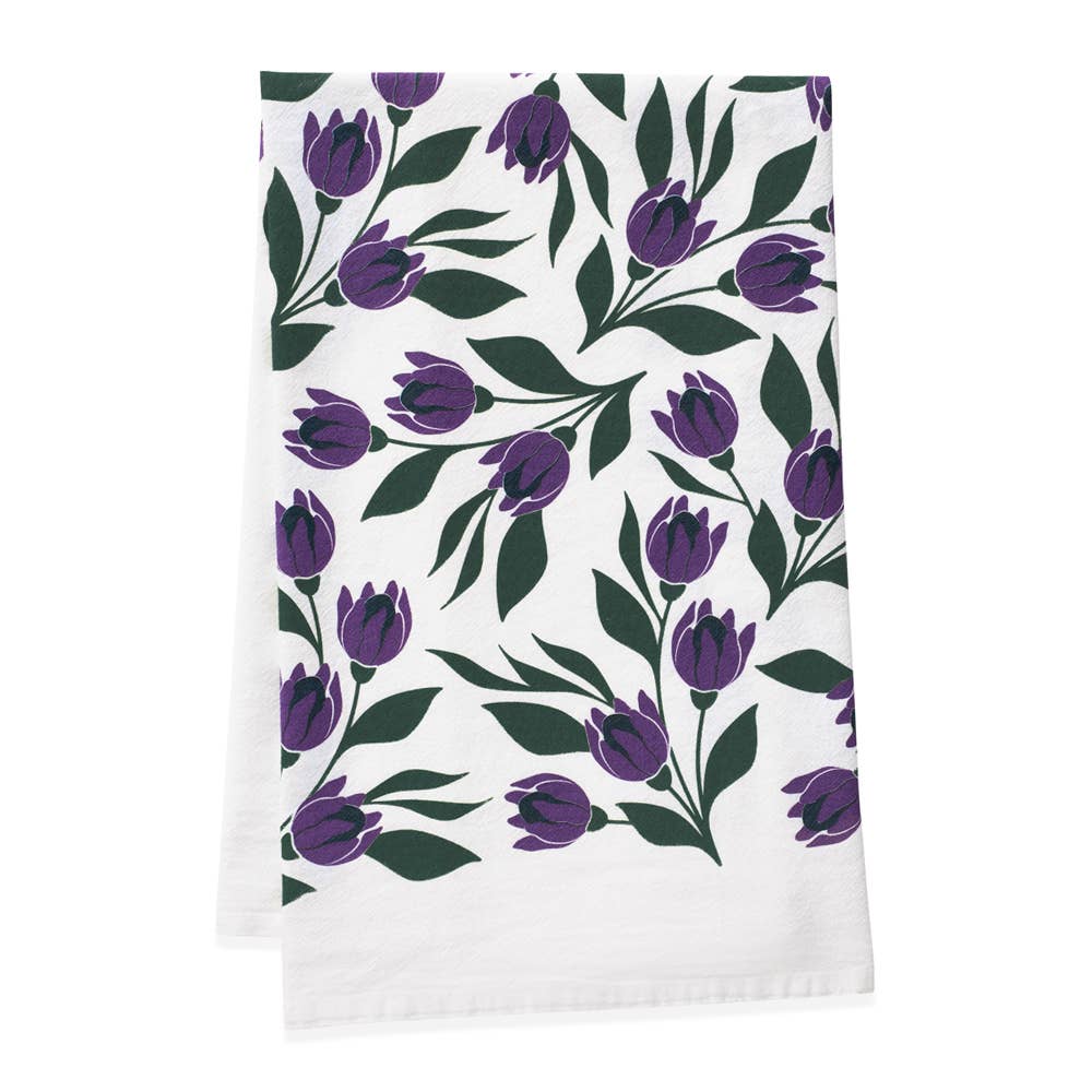 Tulips Tea Towel / Kitchen Decor / Midwest Made
