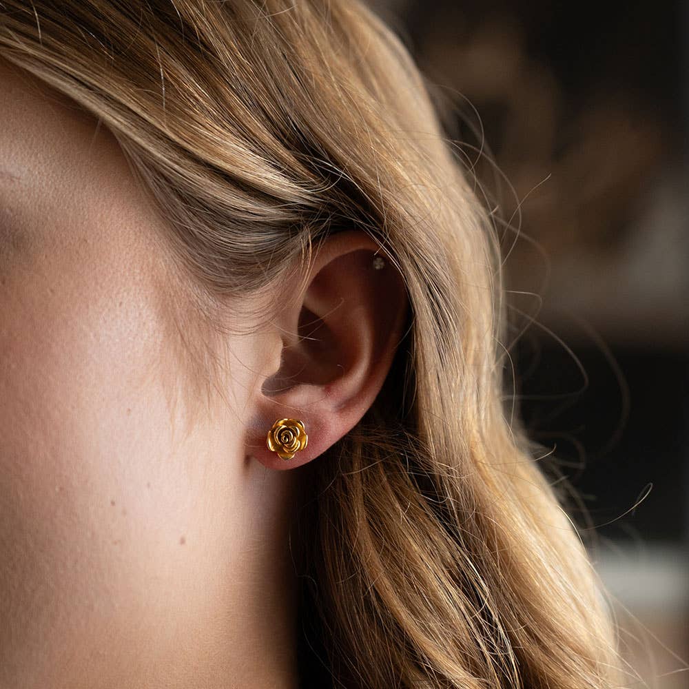 Rose Stud Earrings 25RSE